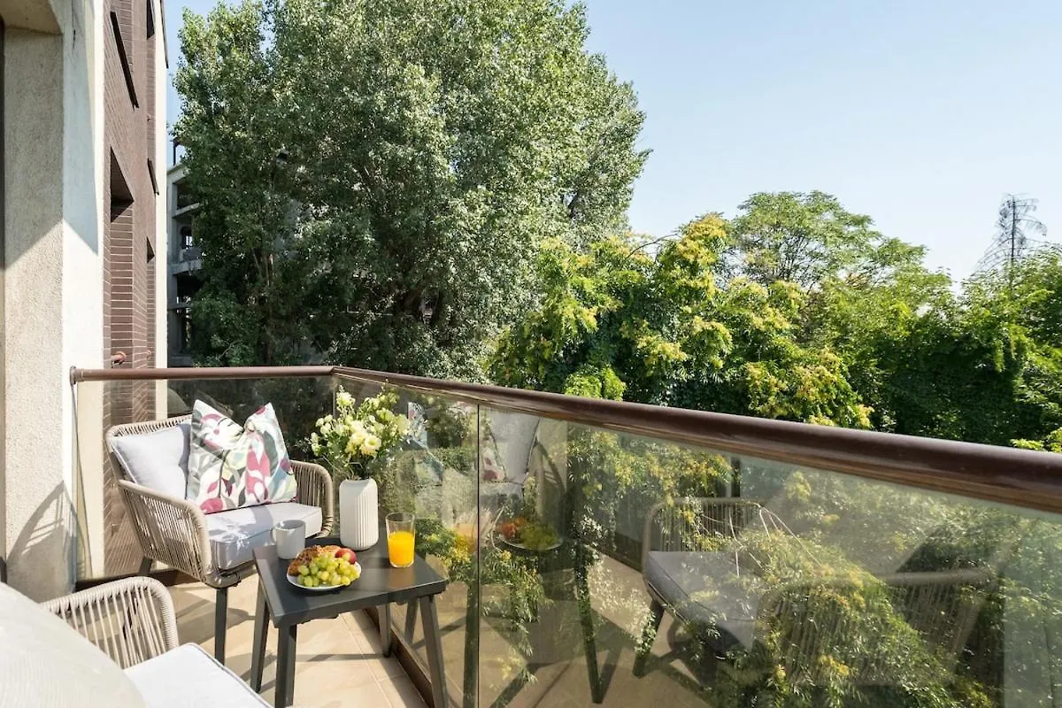 Apartment Vivando - Sunny 1Br - Green View Balcony - Parking Bucharest Romania
